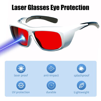 Safety Goggles Laser Protective Glasses 190-10600nm OD7 OD8 Anti-fog Anti-scratch Impact-resistant Laser Welding Laser Cleaning Laser Cutting Laser Marking and Engraving Household IPL Hair Removal,