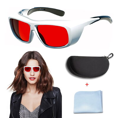 Safety Goggles Laser Protective Glasses 190-10600nm OD7 OD8 Anti-fog Anti-scratch Impact-resistant Laser Welding Laser Cleaning Laser Cutting Laser Marking and Engraving Household IPL Hair Removal,