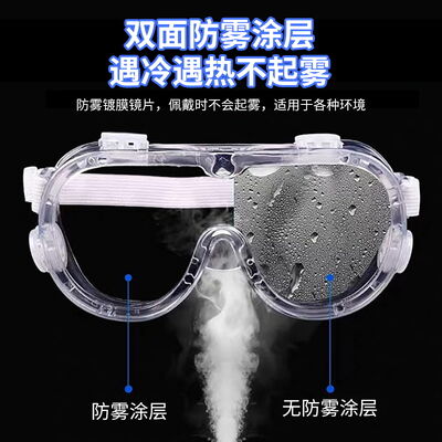 Goggle 4 Holes Clear UV400 Splash Eye Protection Eyewear Fashionable Anti Fog Anti-scratch, Impact-resistant Safety Glasses Prevents surgical splashes avoiding physical injuries Operational Assistance