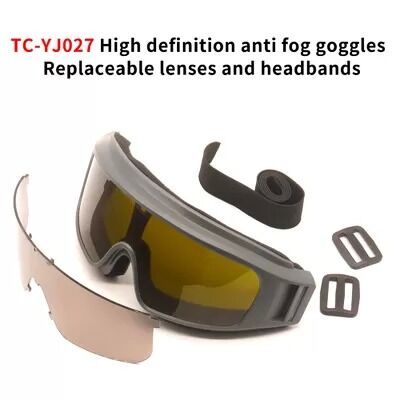 Rubber Goggles Industrial Prescription Protective Eye Wear PC Polycarbonate Hot-selling Wrap Around Eye Protection Big View Goggles CE Ansi Z87.1 Fashion Anti Fog Working Dark Clear Safety Glasses