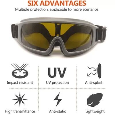 Rubber Goggles Industrial Prescription Protective Eye Wear PC Polycarbonate Hot-selling Wrap Around Eye Protection Big View Goggles CE Ansi Z87.1 Fashion Anti Fog Working Dark Clear Safety Glasses