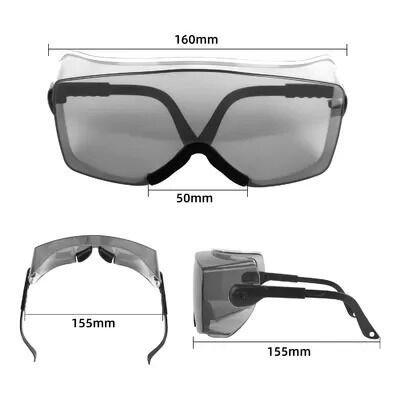 Spectacles Dust Clear Lens Shield Trendy Dark Spectacles Dust Clear Lens Shield Trendy Dark Ansi Z87 Unisex Impact Resistant Designer Impact Resistant Designer Protective Working Safety Glasses