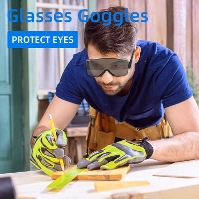 Spectacles Dust Clear Lens Shield Trendy Dark Spectacles Dust Clear Lens Shield Trendy Dark Ansi Z87 Unisex Impact Resistant Designer Impact Resistant Designer Protective Working Safety Glasses