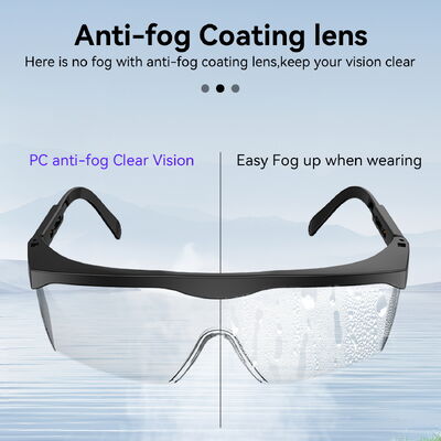 Working Spectacles Lenses Prescription Goggles CE ANSI Z87.1 Fashion Anti Fog Dust Work Stylish Clear Dark Safety Glasses Impact Resistant UV Protection Lightweight Comfortable Lab Workshop Industrial
