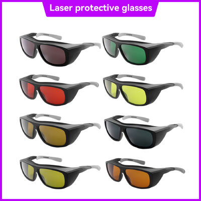 Laser Safety Glasses 200-2000nm OD5+ CE Goggles Anti Fog Dust UV Protection for Laser Cutting Welding Marking Engraving Medical Lab Industrial Splashproof Lightweight Comfortable Impact Resistant Work
