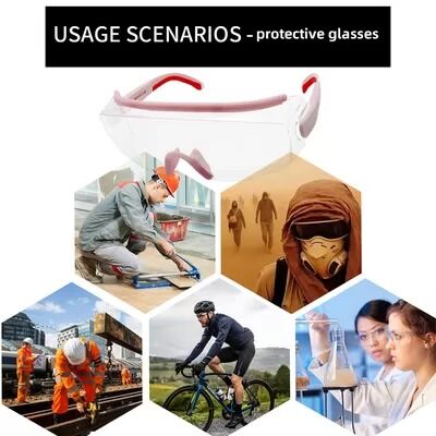 Safety Glasses Clear Polycarbonate Impact Resistant Side Shields UV Protection Industrial ANSI Z87.1 Anti Fog Work Eyewear for Men Women Construction Workshop Laboratory Grinding Drilling Woodworking