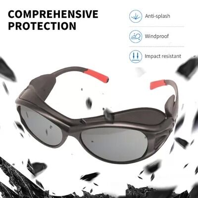 Rubber Goggles ANSI Z87.1 CE EN166 Industrial Prescription Safety Glasses Protective Eye Wear PC Lens Unisex Custom Wrap Around Working Splash Proof Anti Fog UV400 Protection Lab Chemical Construction