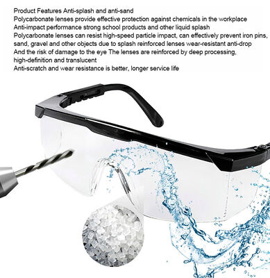 Niceseem Personal Protective Equipment Cheap Safety Glasses Spectacle Eyewear Goggles CE Ansi Z87.1 Anti Fog Anti Scratch UV Protection Impact Resistance Clear Adjustable Lightweight Men Women OEM ODM