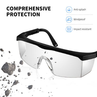 Niceseem Personal Protective Equipment Cheap Safety Glasses Spectacle Eyewear Goggles CE Ansi Z87.1 Anti Fog Anti Scratch UV Protection Impact Resistance Clear Adjustable Lightweight Men Women OEM ODM