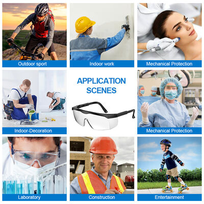 Niceseem Personal Protective Equipment Cheap Safety Glasses Spectacle Eyewear Goggles CE Ansi Z87.1 Anti Fog Anti Scratch UV Protection Impact Resistance Clear Adjustable Lightweight Men Women OEM ODM