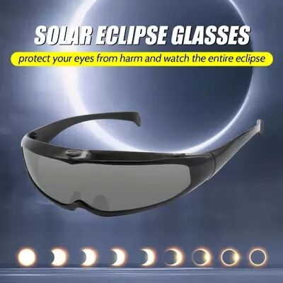 Eclipse Sunglasses Certified Ultra-light Solar Compact Size Comfortable Durable Plastic Eclipse Glasses For Direct Sun Viewing UV Protection Eye Protection Safety Adults Kids Outdoor Wholesale OEM ODM