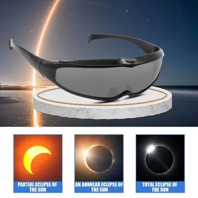 Eclipse Sunglasses Certified Ultra-light Solar Compact Size Comfortable Durable Plastic Eclipse Glasses For Direct Sun Viewing UV Protection Eye Protection Safety Adults Kids Outdoor Wholesale OEM ODM