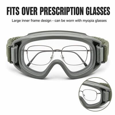 Tactical Glasses clear Goggles Tactical Men Tactical Sunglasses Glasses Ocular Glasses Anti Fog Impact Resistant UV400 protect Airsoft Paintball Cycling Outdoor Sports Lens Wholesale OEM ODM