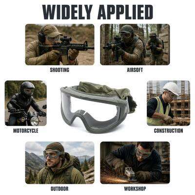 Tactical Glasses clear Goggles Tactical Men Tactical Sunglasses Glasses Ocular Glasses Anti Fog Impact Resistant UV400 protect Airsoft Paintball Cycling Outdoor Sports Lens Wholesale OEM ODM