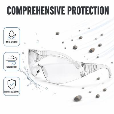High Quality Eye protection Safety Glasses Anti-fog and Anti-scratch Lens Optical Safety Protective Glasses UV Protection Impact Resistant Clear Lightweight Comfortable Eyewear Men Women Wholesale OEM