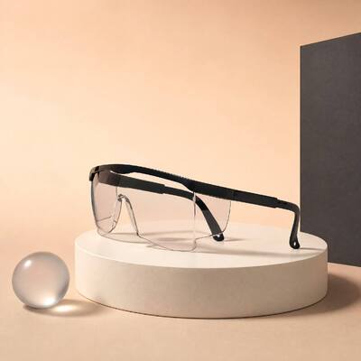 CE ANSI Z87 Eye Protection Goggles Stylish Anti Fog Anti Scratch Clear Eyewear Fashion Safety Spectacles Protective Glasses UV Resistant Industrial Construction Unisex Men Women Custom Logo Wholesale