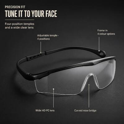 CE ANSI Z87 Eye Protection Goggles Stylish Anti Fog Anti Scratch Clear Eyewear Fashion Safety Spectacles Protective Glasses UV Resistant Industrial Construction Unisex Men Women Custom Logo Wholesale