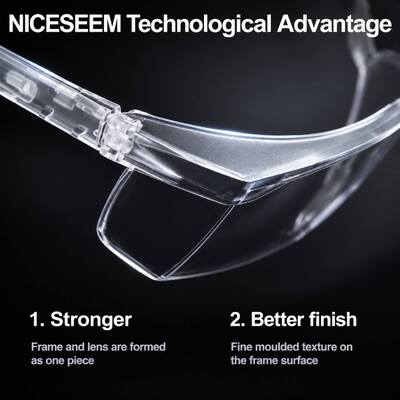 CE EN166 Ansi Z87.1 Goggles Protective Funny Working Anti Fog Sport Construction Side Shields Stylish Safety Glasses