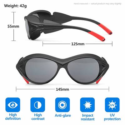 Tactical Sun Glasses Prescription Protective Eye Wear PC Rubber Unisex UV400 Anti Fog Stylish Dark Clear Industrial Goggles Anti Scratch Impact Resistant Lightweight for Men Women Cycling Fishing Work