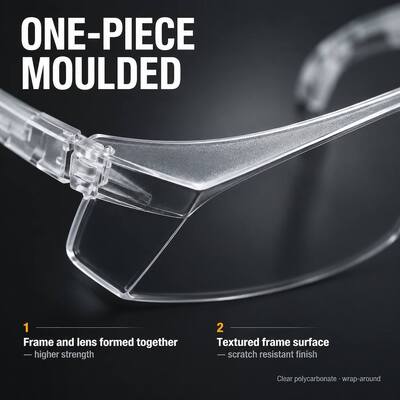 Custom Dust Clear Dark Lens Shield Trendy ANSI Z87 Unisex Impact Resistant Polycarbonate Safety Glasses Anti Fog Scratch Resistant Wrap Around Folding Wing Eye Protection Lab Work Construction Outdoor