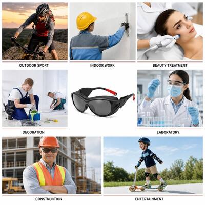 Safety Glasses Wrap-Around Protective Men Women Ansi Z87 Glass Tactical Night Vision Unisex Designer Prescription Work Goggles Anti Scratch Anti Fog UV400 Impact Resistant for Cycling Construction Lab